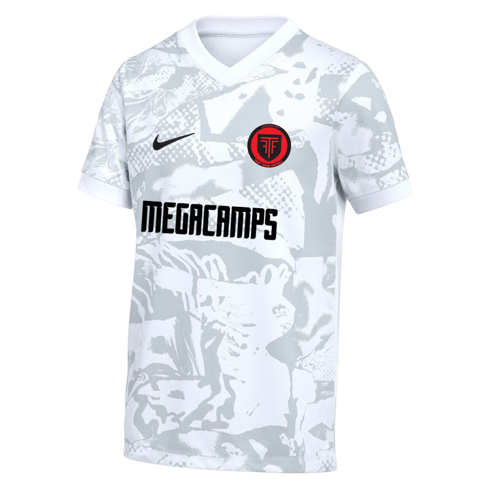 Nike Dri-FIT Precision VII Jersey - White/Black