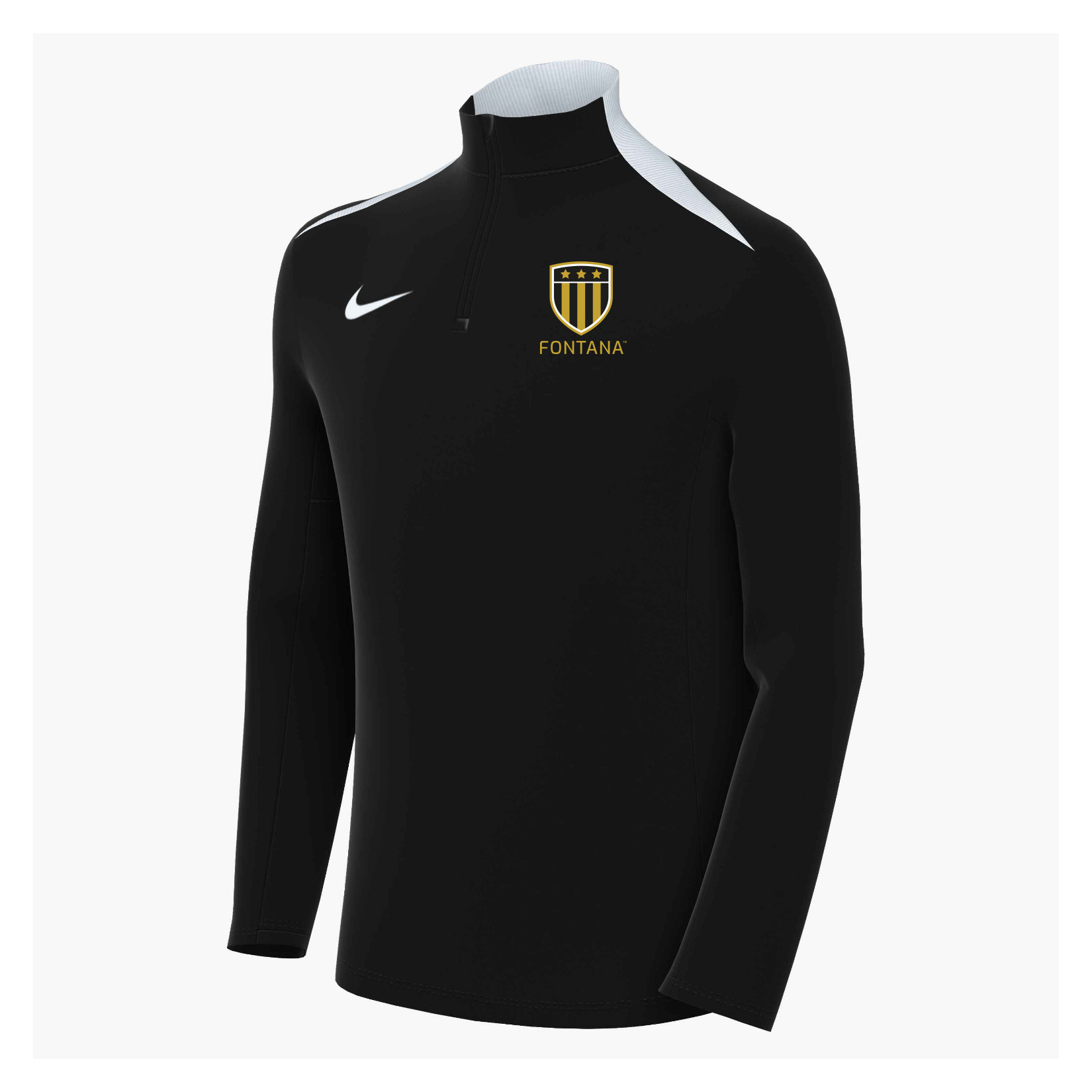 Nike Academy Pro 24 Dri-FIT Drill Top - BLACK/BLACK/WHITE/WHITE