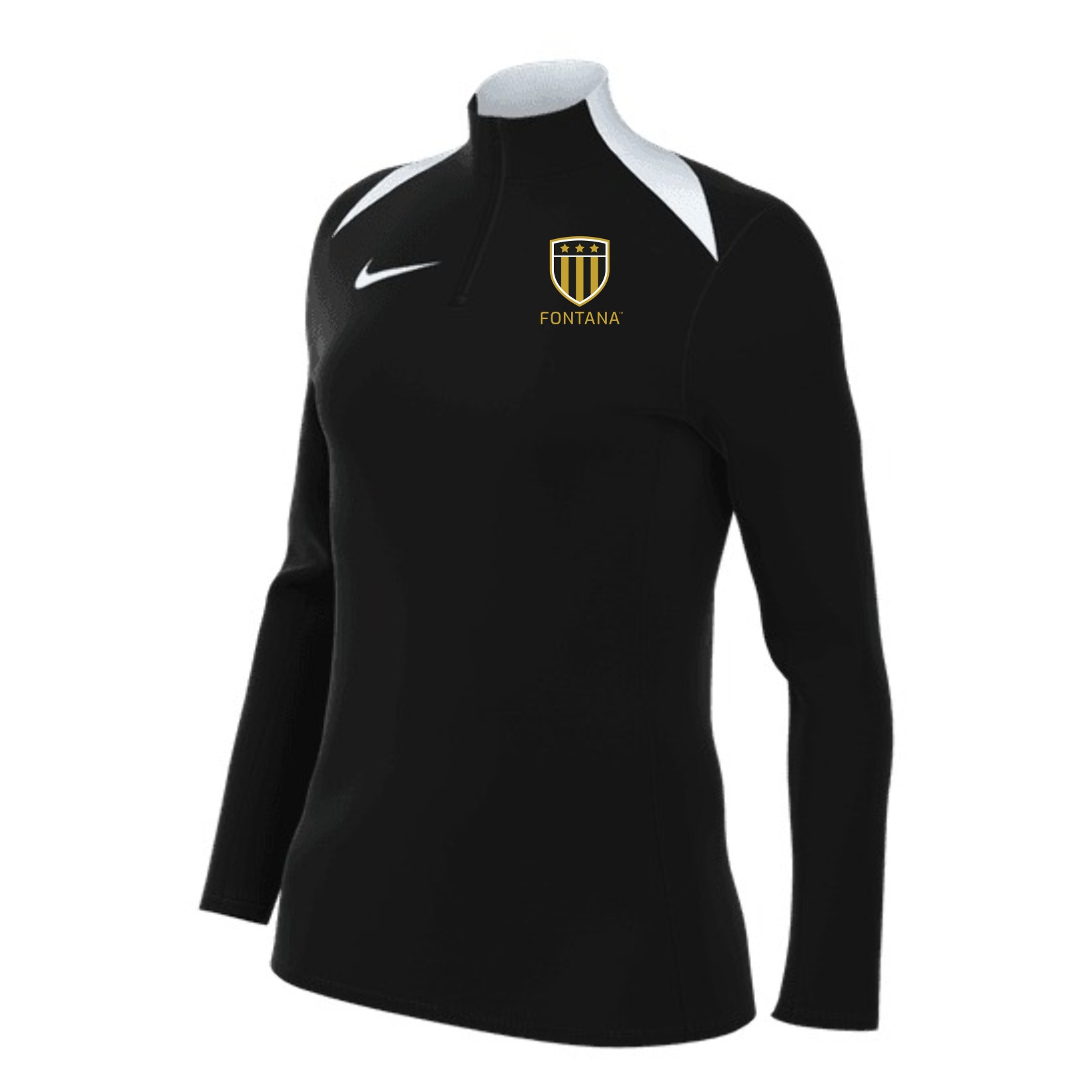 Nike Academy Pro 24 Women's Dri-FIT Drill Top (W) - Black/Black/White/White