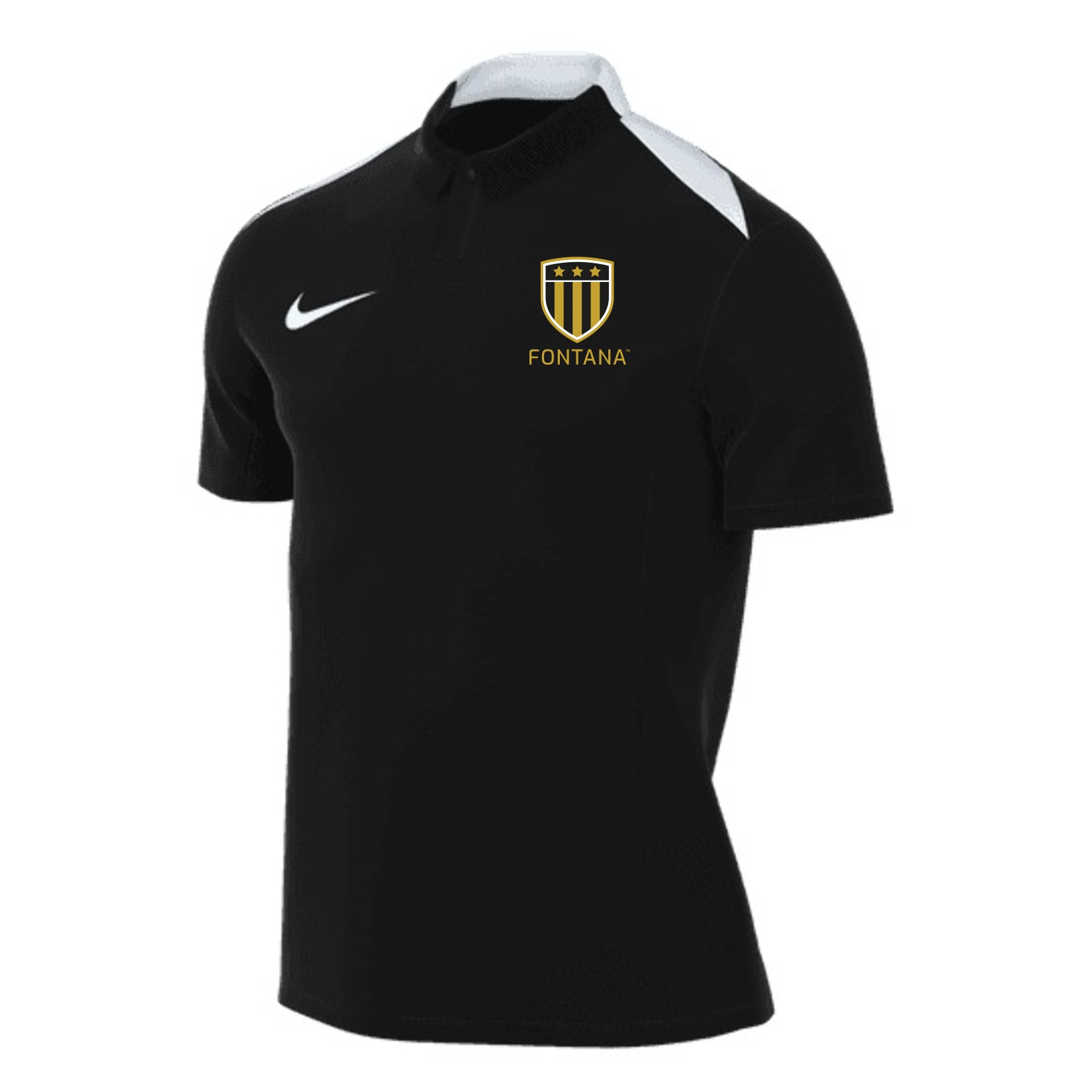 Nike Academy Pro 24 Polo - Black/Black/White/White
