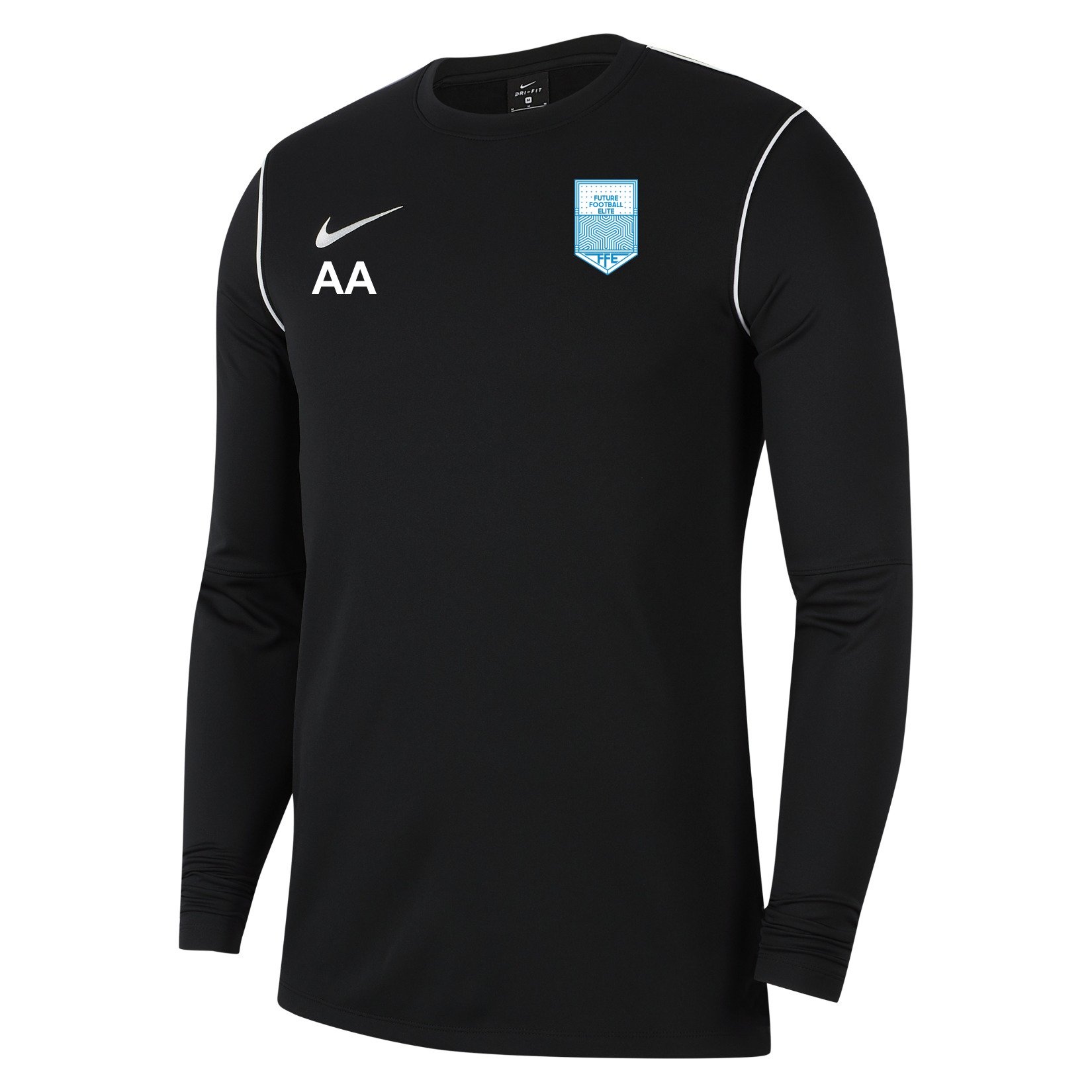 Nike Dri-FIT Park 20 Crew Top - Black/White/White