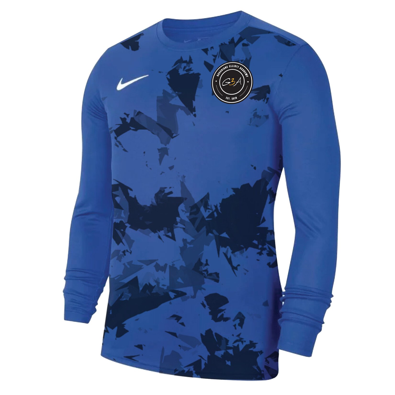 Nike Park VII Dri-FIT Long Sleeve Football Shirt - Royal Blue/White