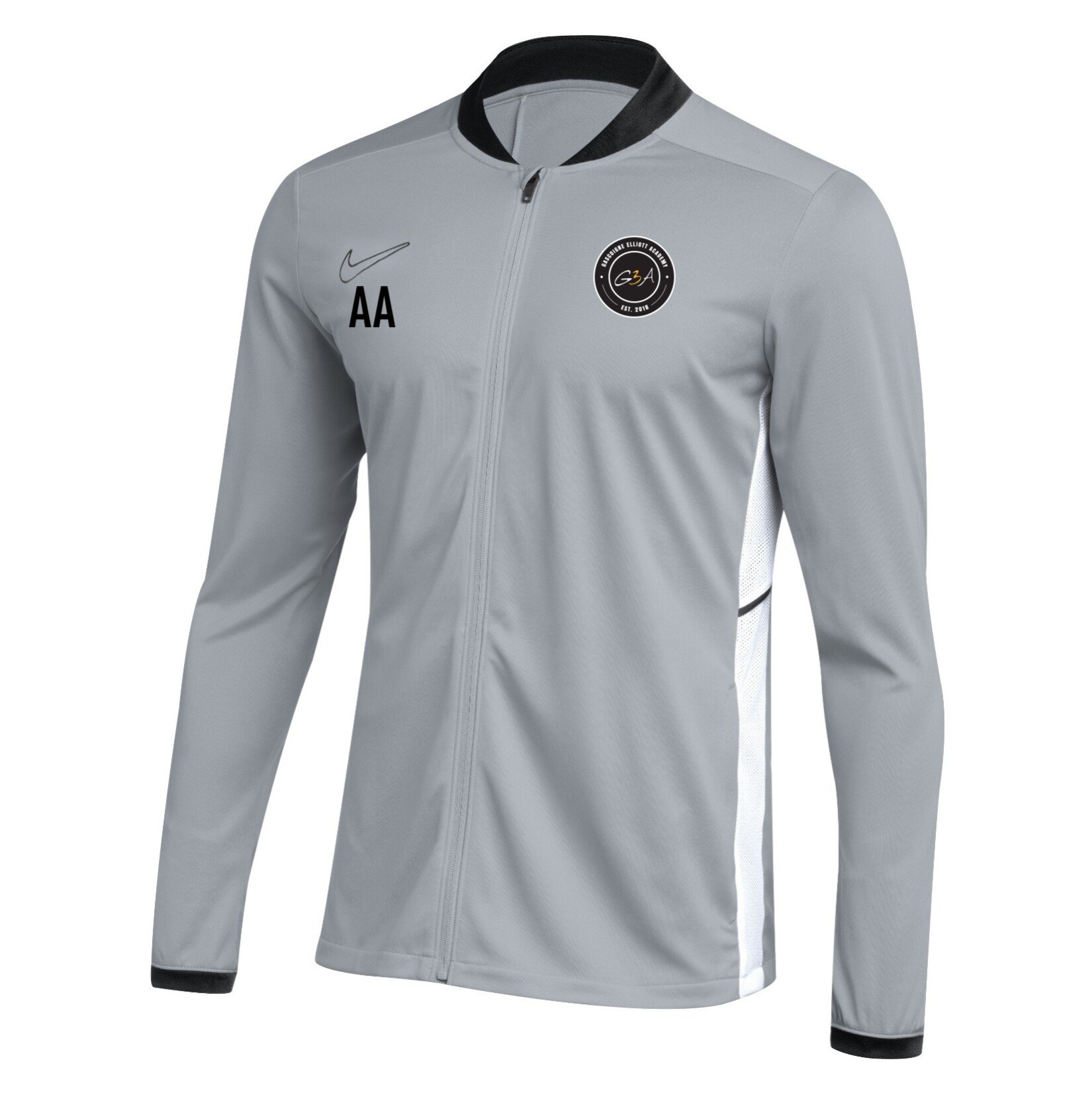 Nike Dri-FIT Academy 25 Knit Track Jacket - Wolf Grey/Black/White