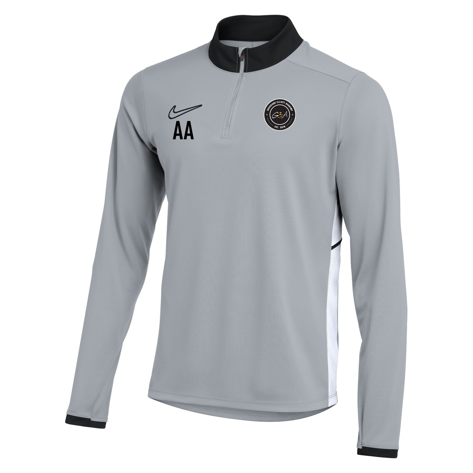 Nike Dri-FIT Academy 25 Drill Top - Wolf Grey/Black/White