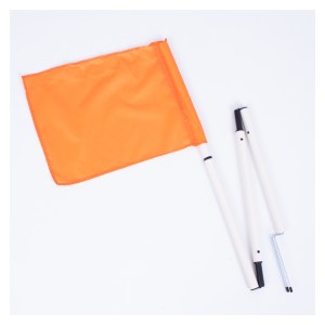 Collapsible corner flags (Set of 4) with carry bag Orange
