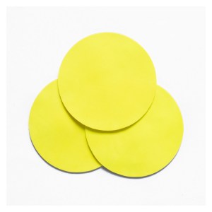 Flat Round Markers Yellow