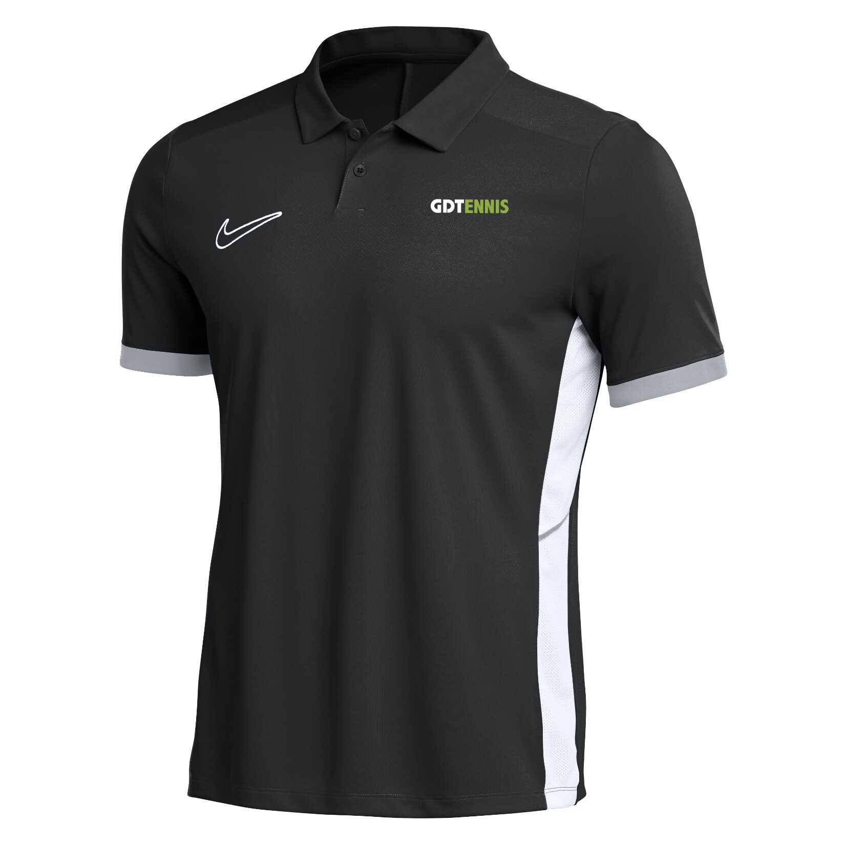 Nike Dri-FIT Academy 25 Polo - Black/White/White
