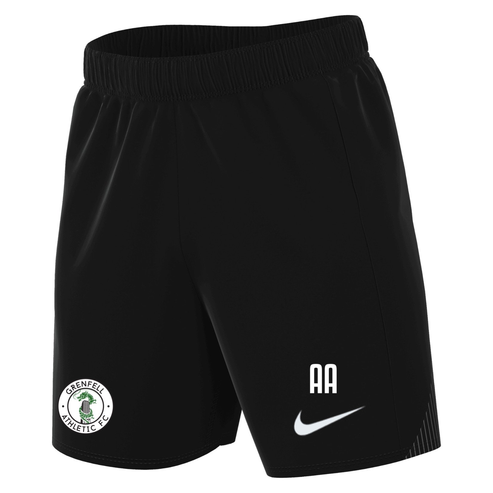 Grenfell Academy Shorts - Black - Black/White