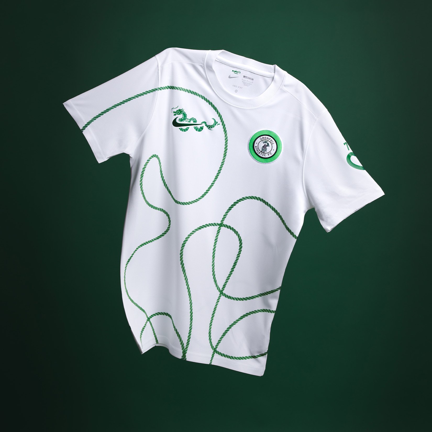 Nike Grenfell Athletic FC Park VII Jersey - Pine Green/White