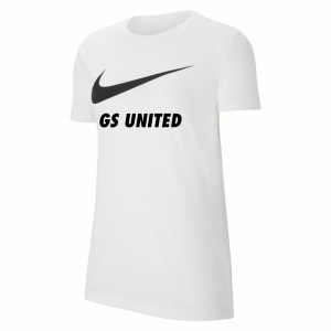 Nike Womens Team Club 20 Swoosh Tee (W) White-Black