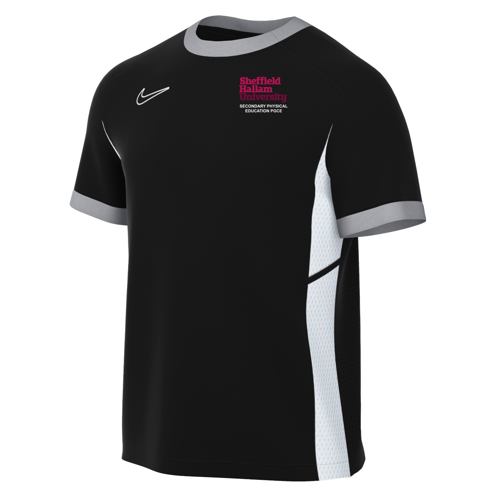 Nike Academy 25 Short-Sleeve Training Top - Black/White/White