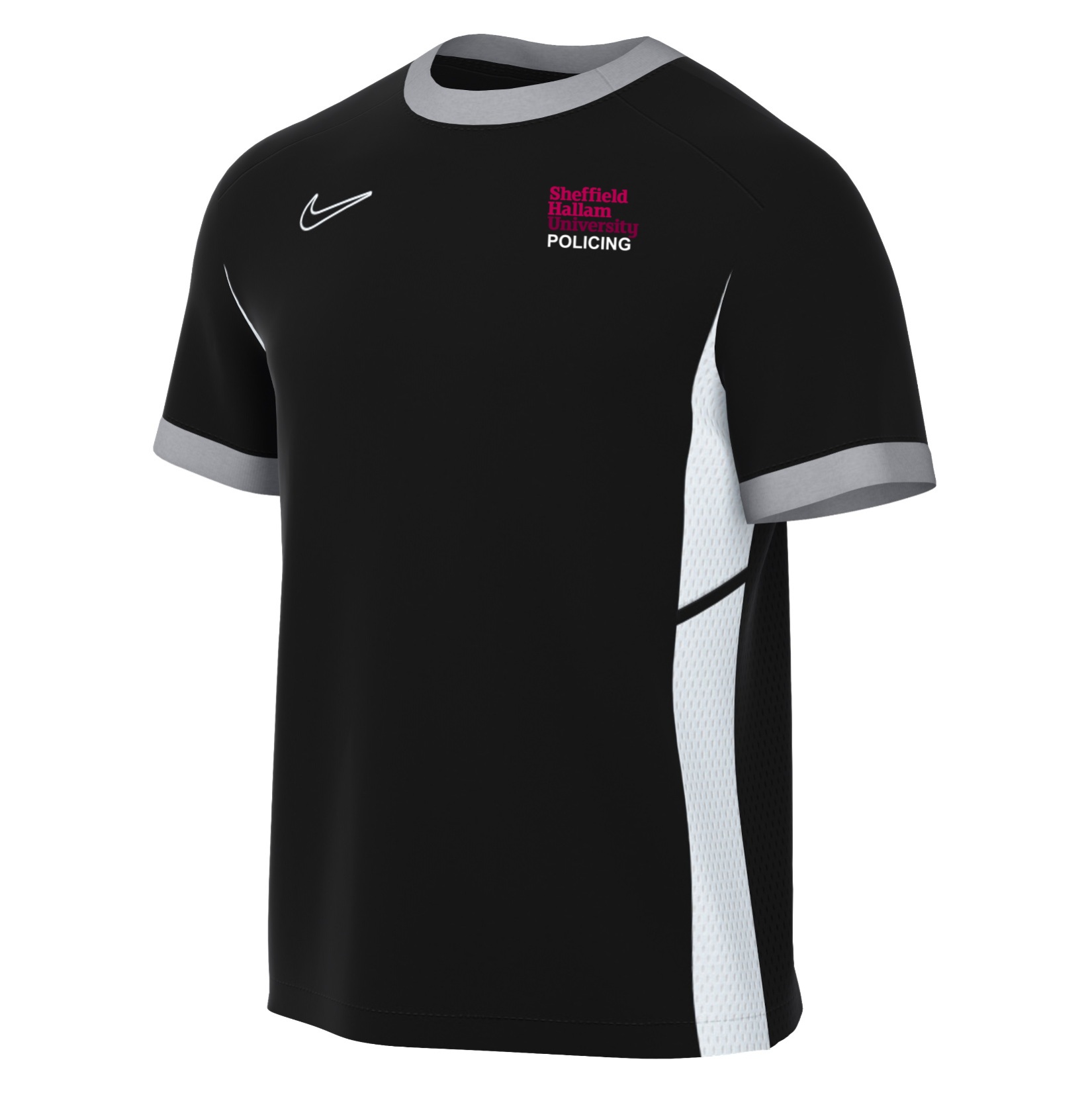 Nike Academy 25 Short-Sleeve Training Top - Black/White/White