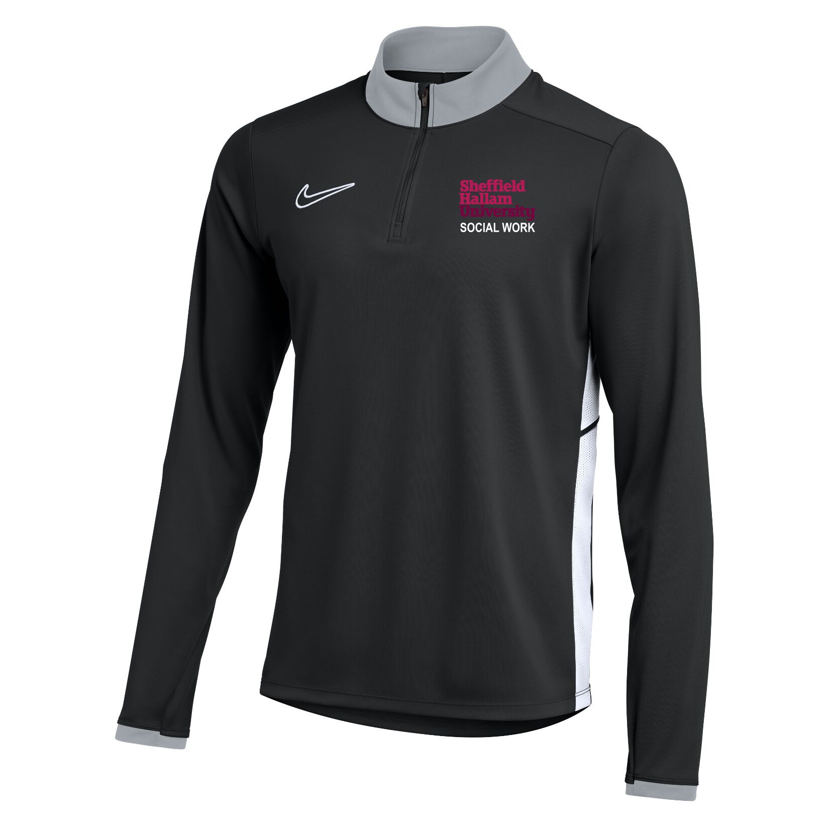 Nike Dri-FIT Academy 25 Drill Top - Black/White/White