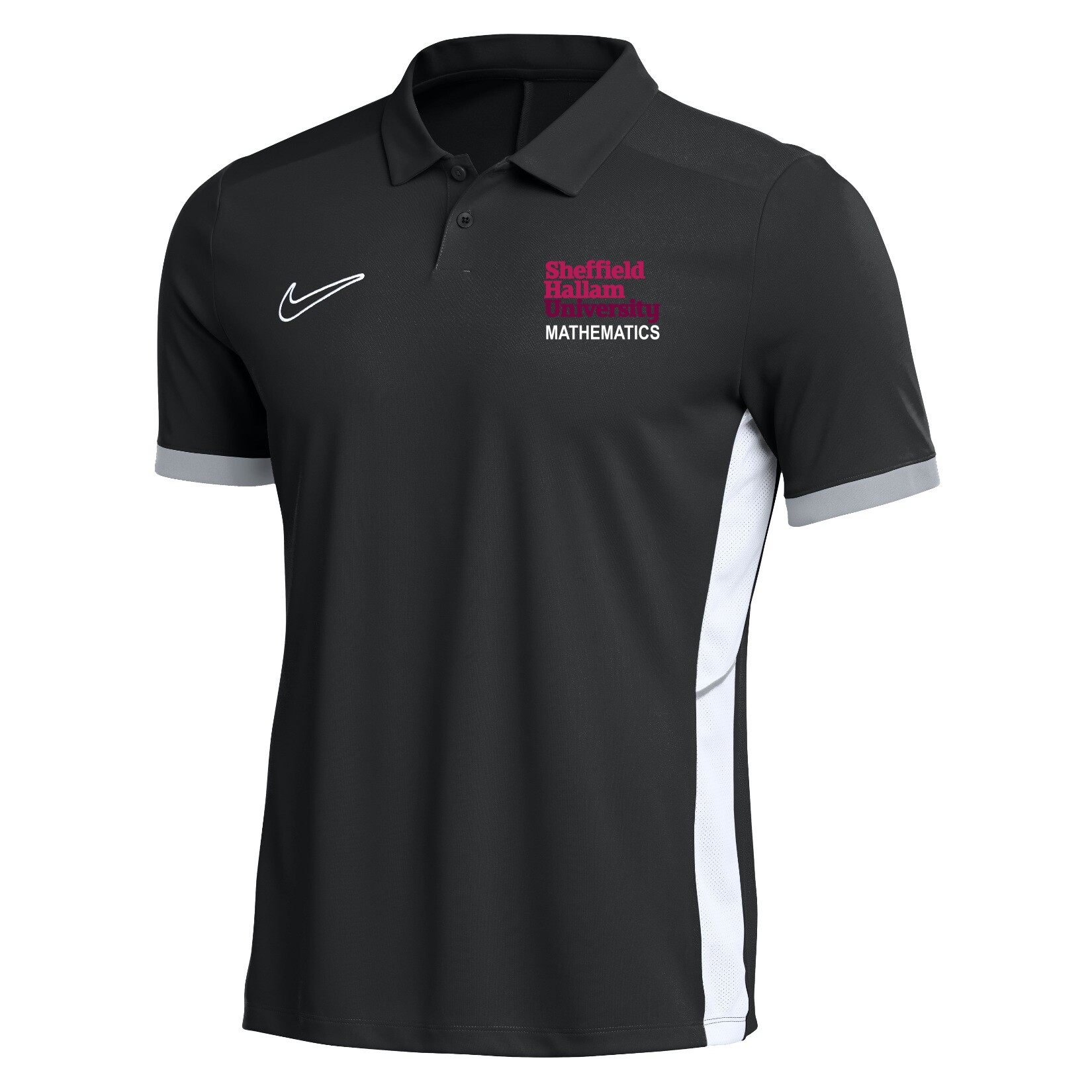 Nike Dri-FIT Academy 25 Polo - Black/White/White