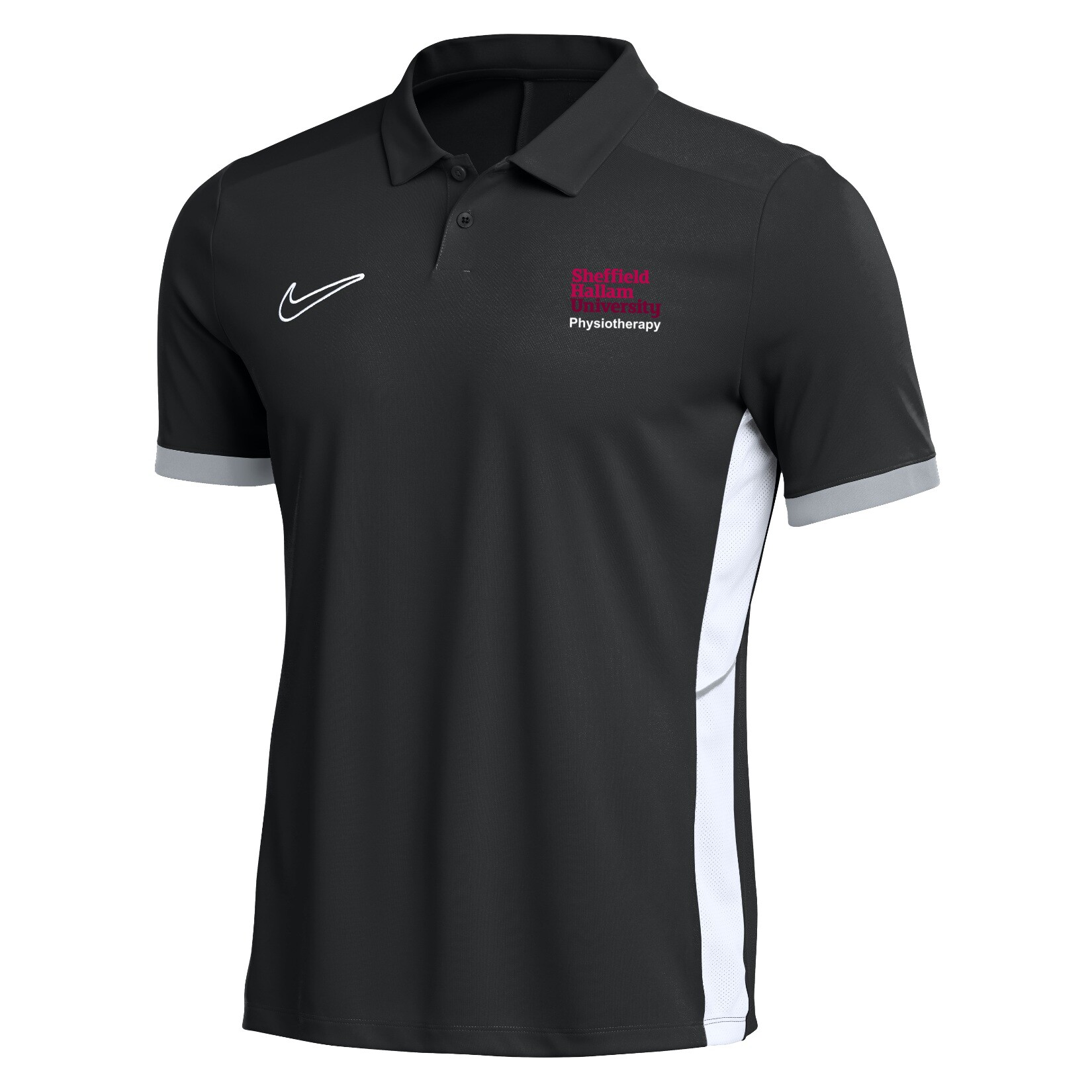 Nike Dri-FIT Academy 25 Polo - Black/White/White