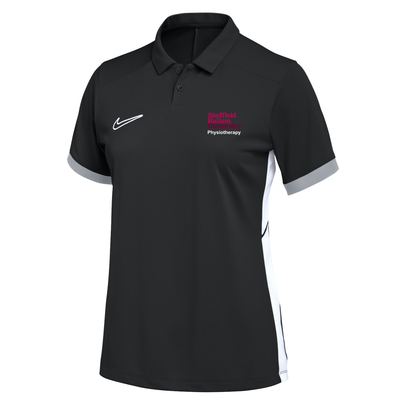 Nike Dri-FIT Academy 25 Polo (W) - Black/White/White