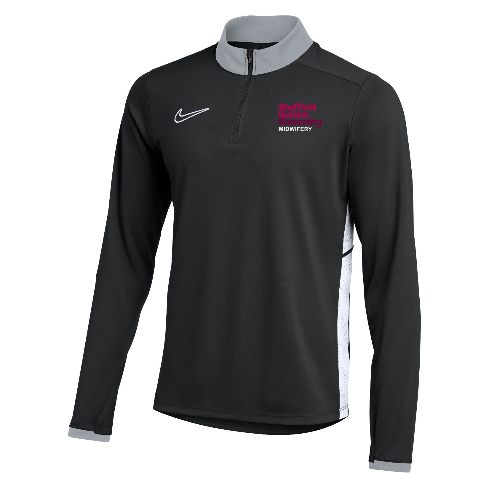 Nike Dri-FIT Academy 25 Drill Top - Black/White/White