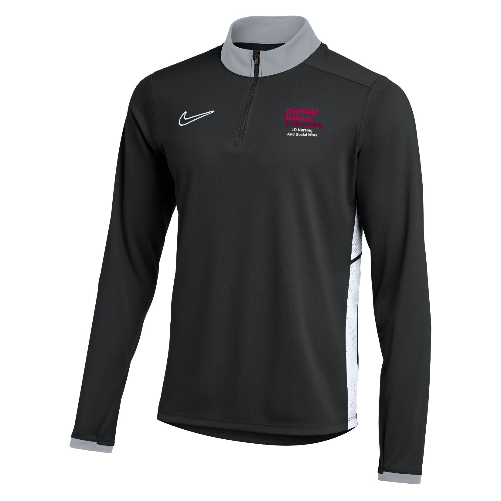 Nike Dri-FIT Academy 25 Drill Top - Black/White/White