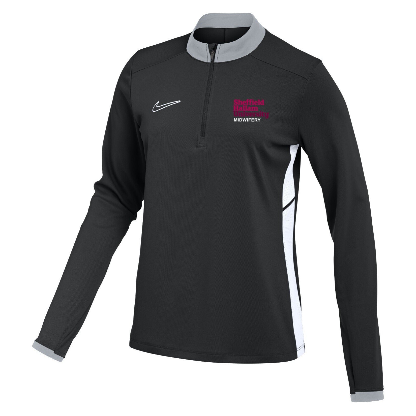 Nike Dri-FIT Academy 25 Drill Top (W) - Black/White/White