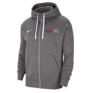 Nike Team Club 20 Fleece Full-Zip Hoodie (M) Charcoal Heathr-White-White