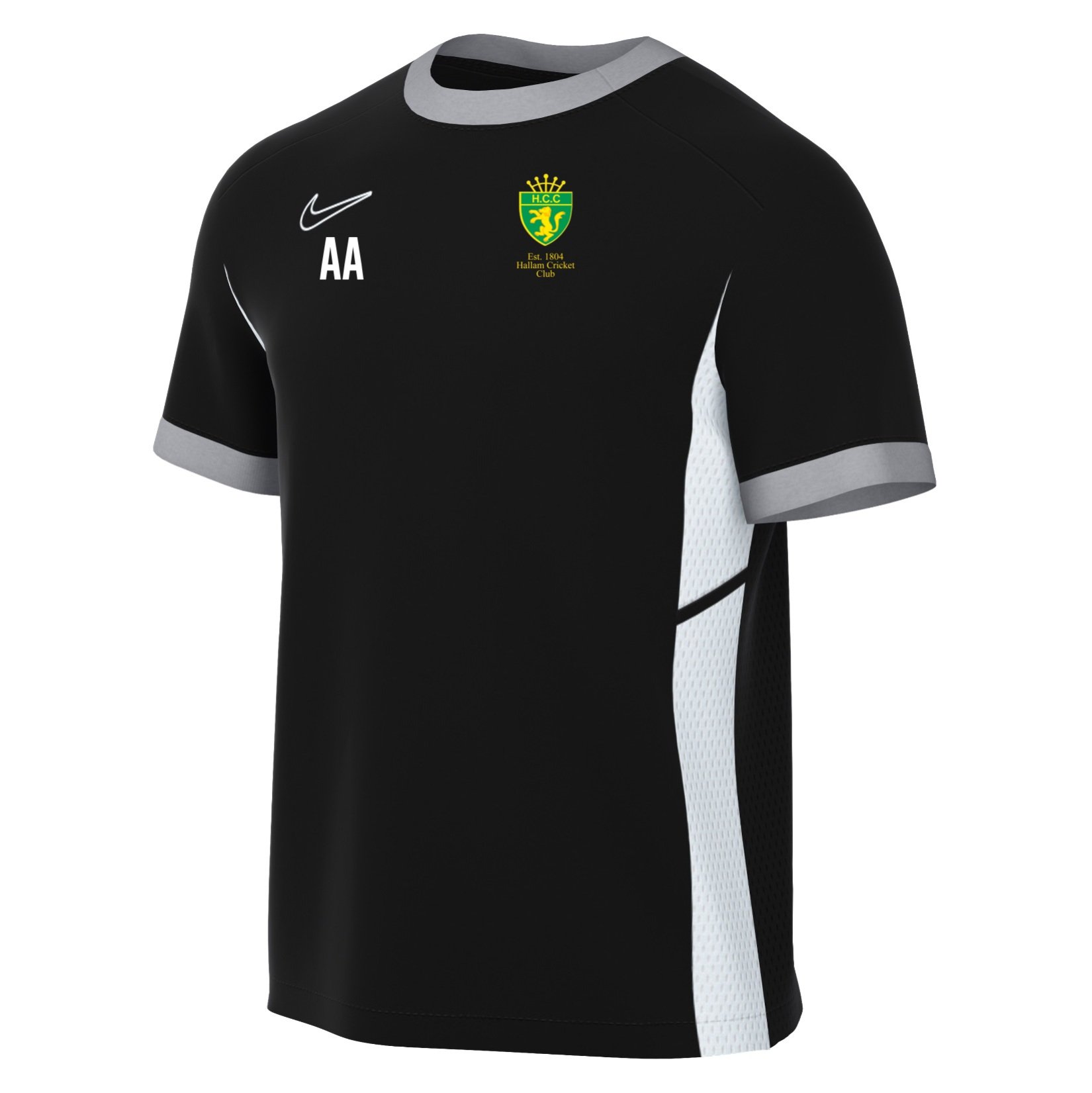 Nike Academy 25 Short-Sleeve Training Top - Black/White/White