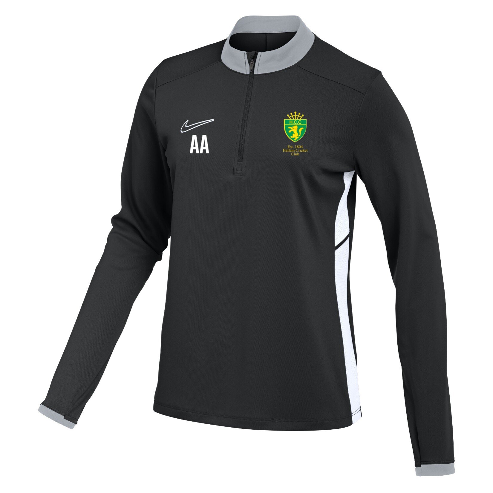 Nike Dri-FIT Academy 25 Drill Top (W) - Black/White/White