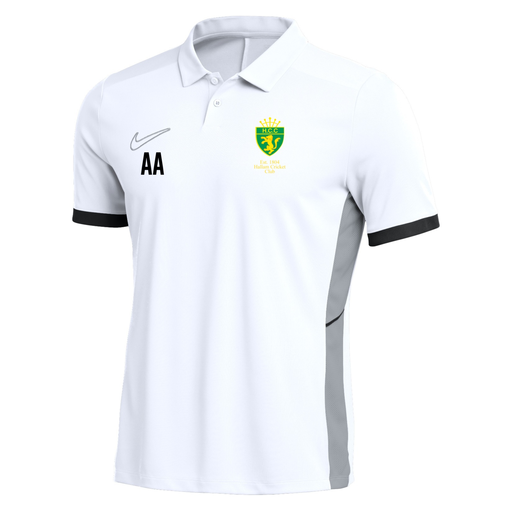 Nike Dri-FIT Academy 25 Polo - White/Black/Black