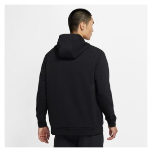 Nike Swoosh Pullover Hoodie Black-White