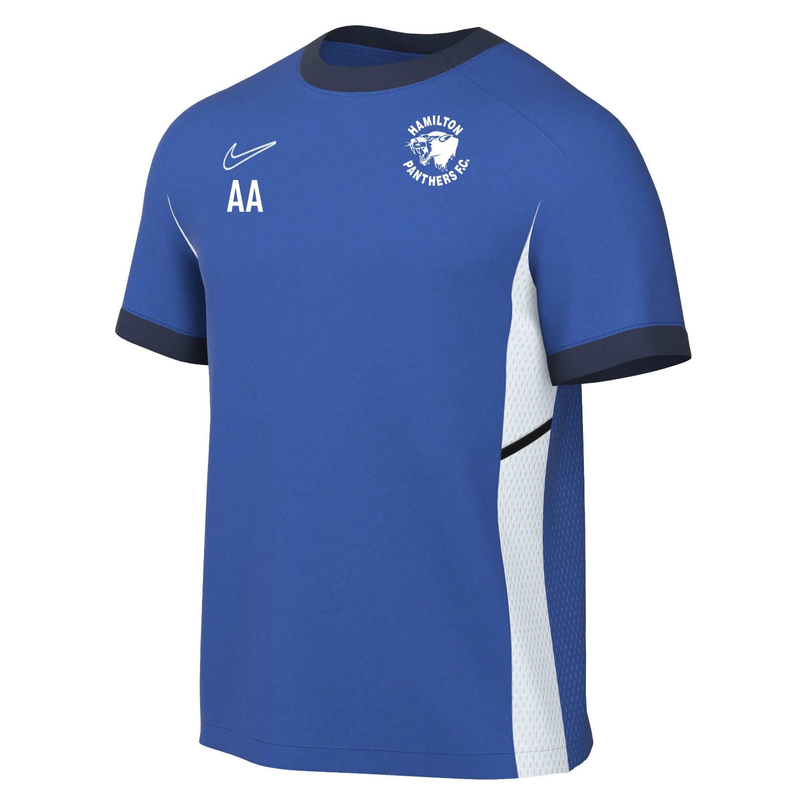 Nike Academy 25 Short-Sleeve Training Top - Royal Blue/Obsidian/White