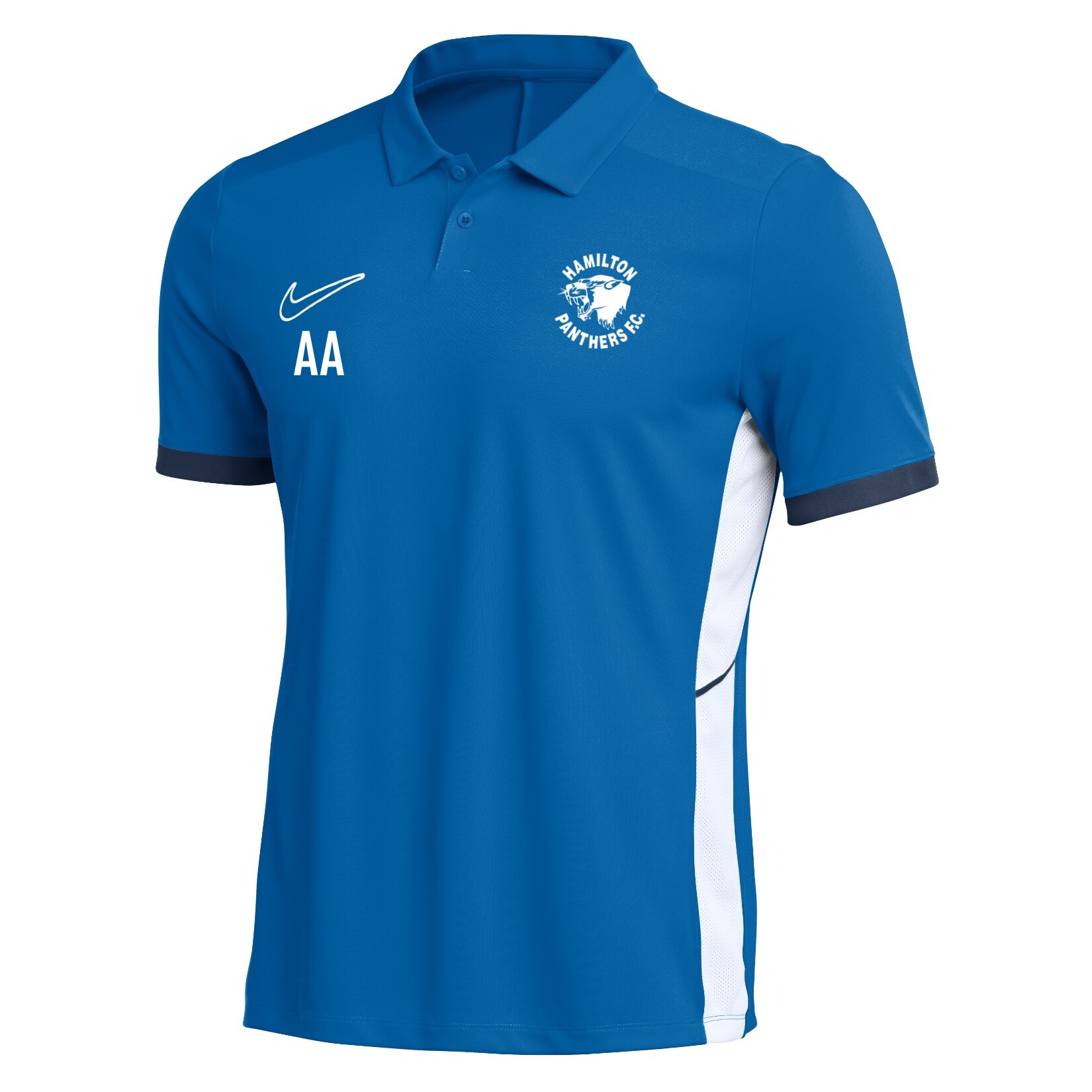 Nike Dri-FIT Academy 25 Polo - Royal Blue/Obsidian/White