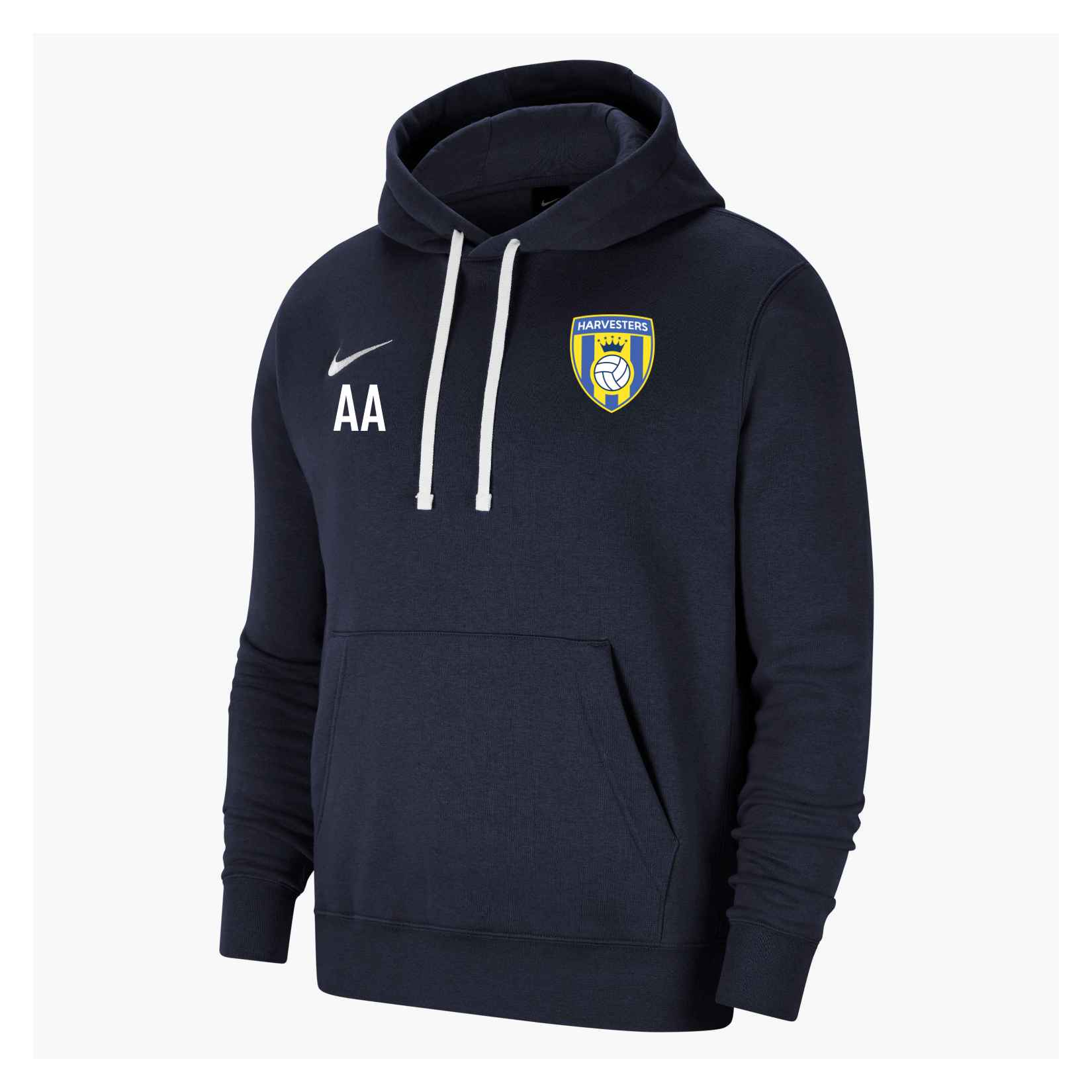 Nike Team Club 20 Fleece Hoodie (M) - Obsidian/White/White