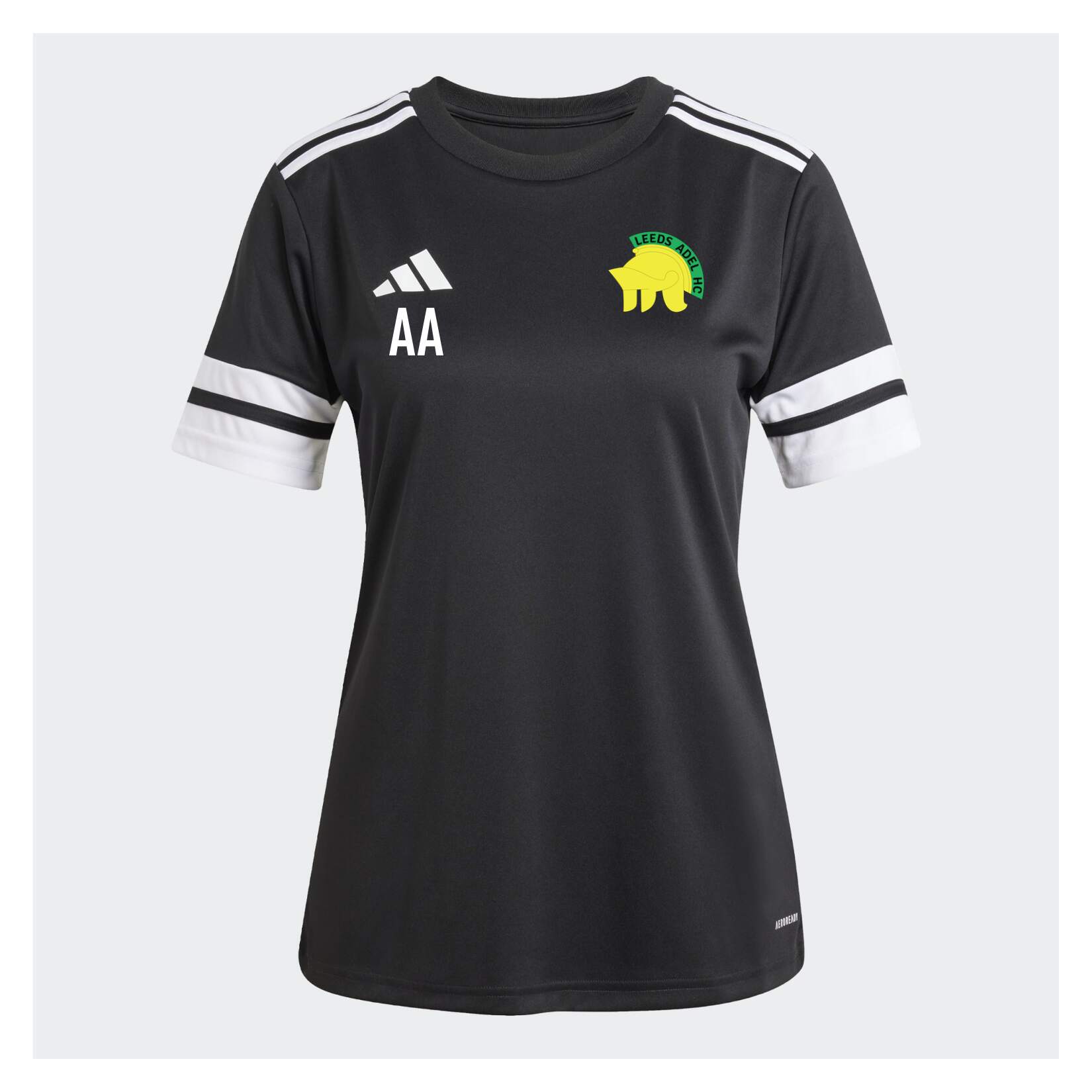 adidas Squadra 25 Short-Sleeve Jersey (W) - Black/White