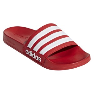 adidas Adilette Cloudfoam Slides Red-White