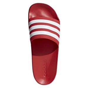 adidas Adilette Cloudfoam Slides Red-White