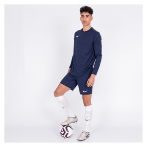 Nike Park VII Dri-FIT Long Sleeve Football Shirt Midnight Navy-White