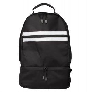Classic Striped Backpack Black