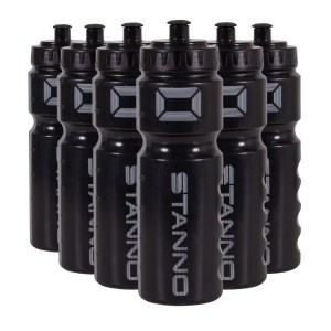 Stanno Athlete Bidon Set of 6 Waterbottles Black