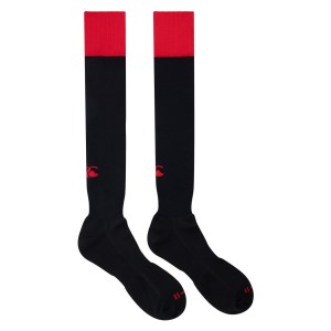 Canterbury Club Cap Socks Black-Flag Red