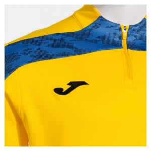 Joma Championship VIII 1/2 Zip Sweatshirt - Yellow/Royal Blue/Black