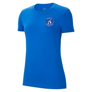 Nike Womens Team Club 20 Cotton T-Shirt (W) Royal Blue-White