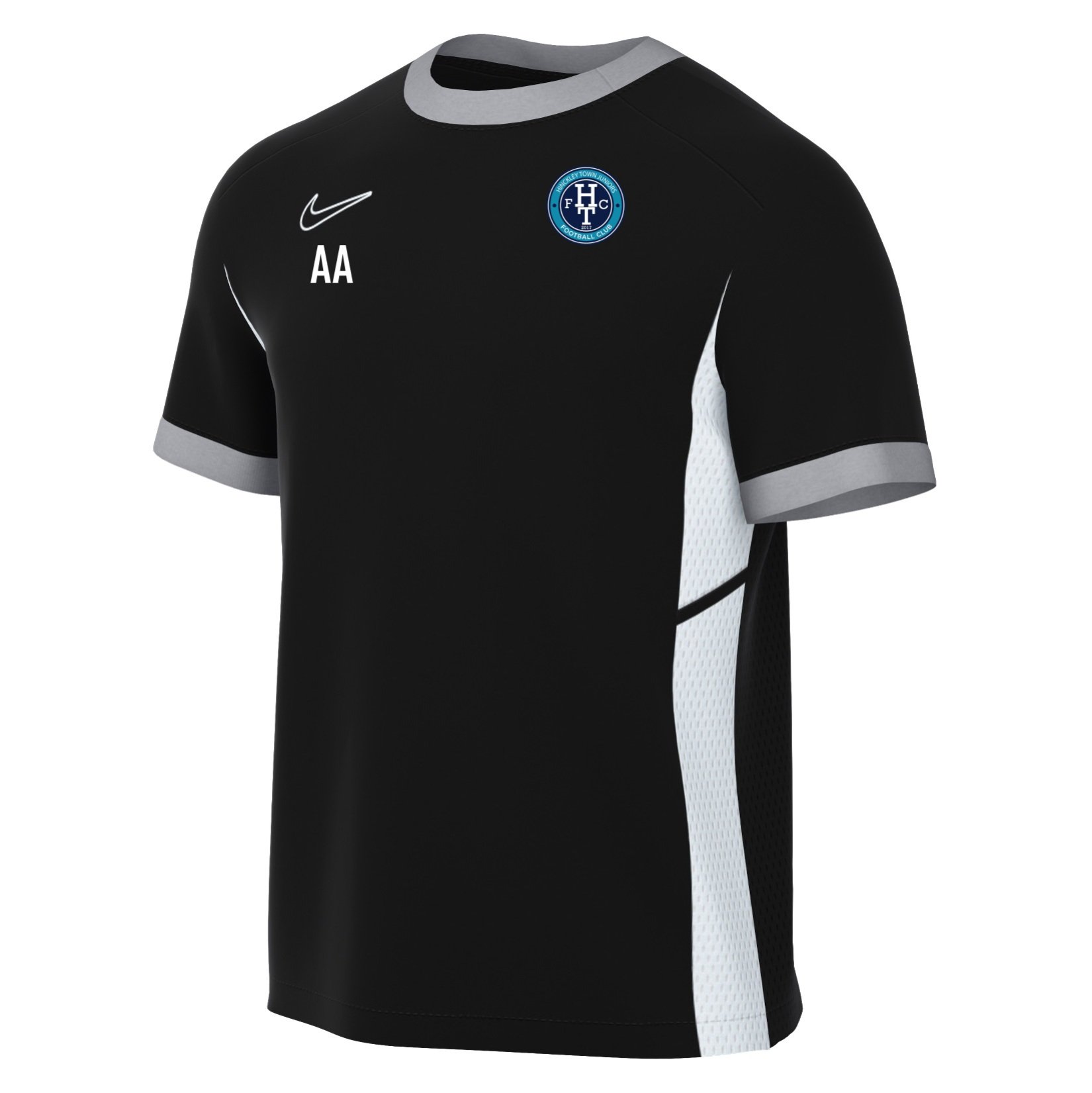 Nike Academy 25 Short-Sleeve Training Top - Black/White/White