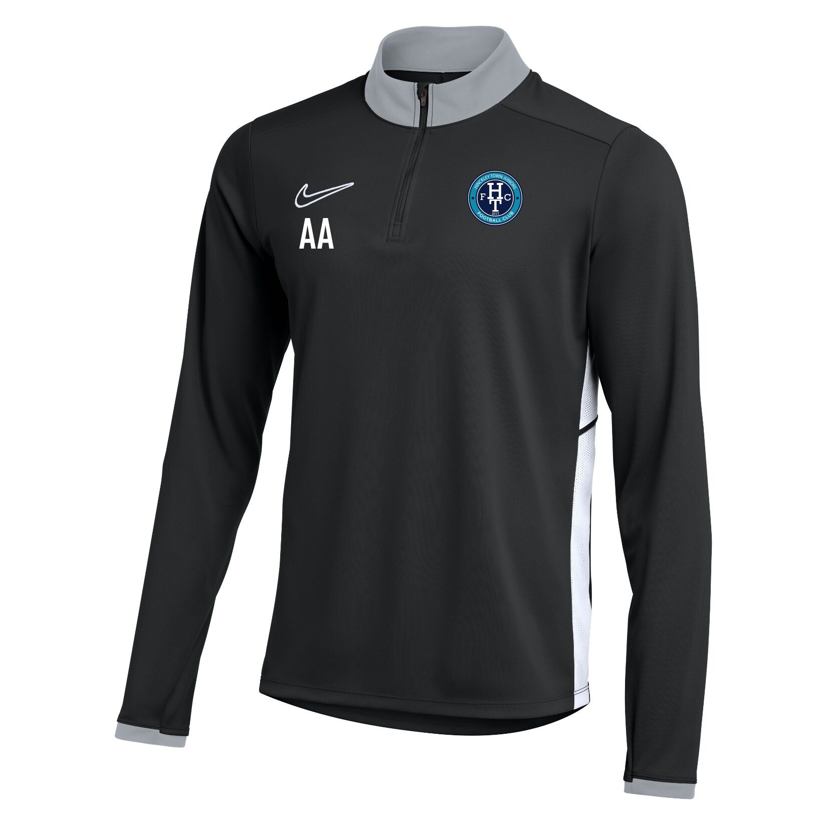 Nike Dri-FIT Academy 25 Drill Top - Black/White/White