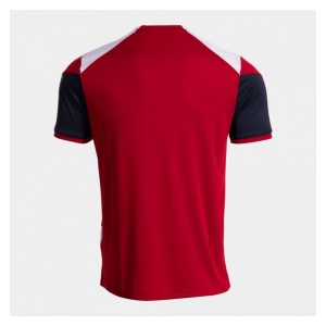 Joma Danubio IV T-Shirt - Red/White/Dark Navy