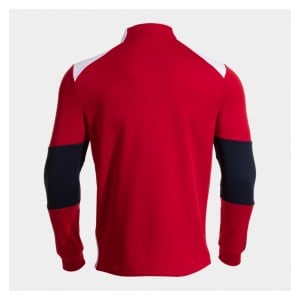 Joma Danubio IV Half-Zip Sweatshirt - Red/White/Dark Navy