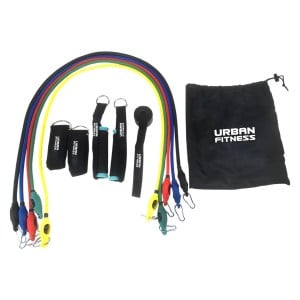Urban-Fitness 11pc Resistance Tube Set