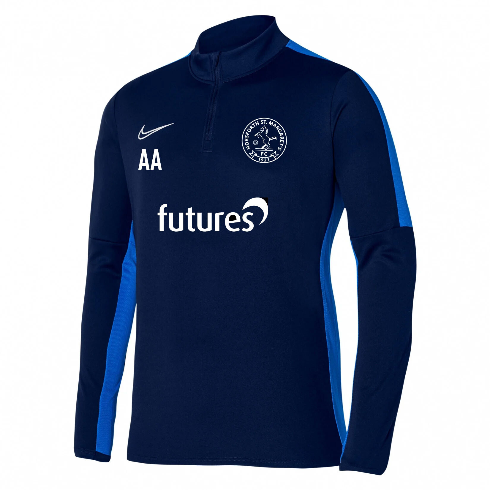 Nike Dri-Fit Academy 23 Drill Top - Obsidian/Royal Blue/White
