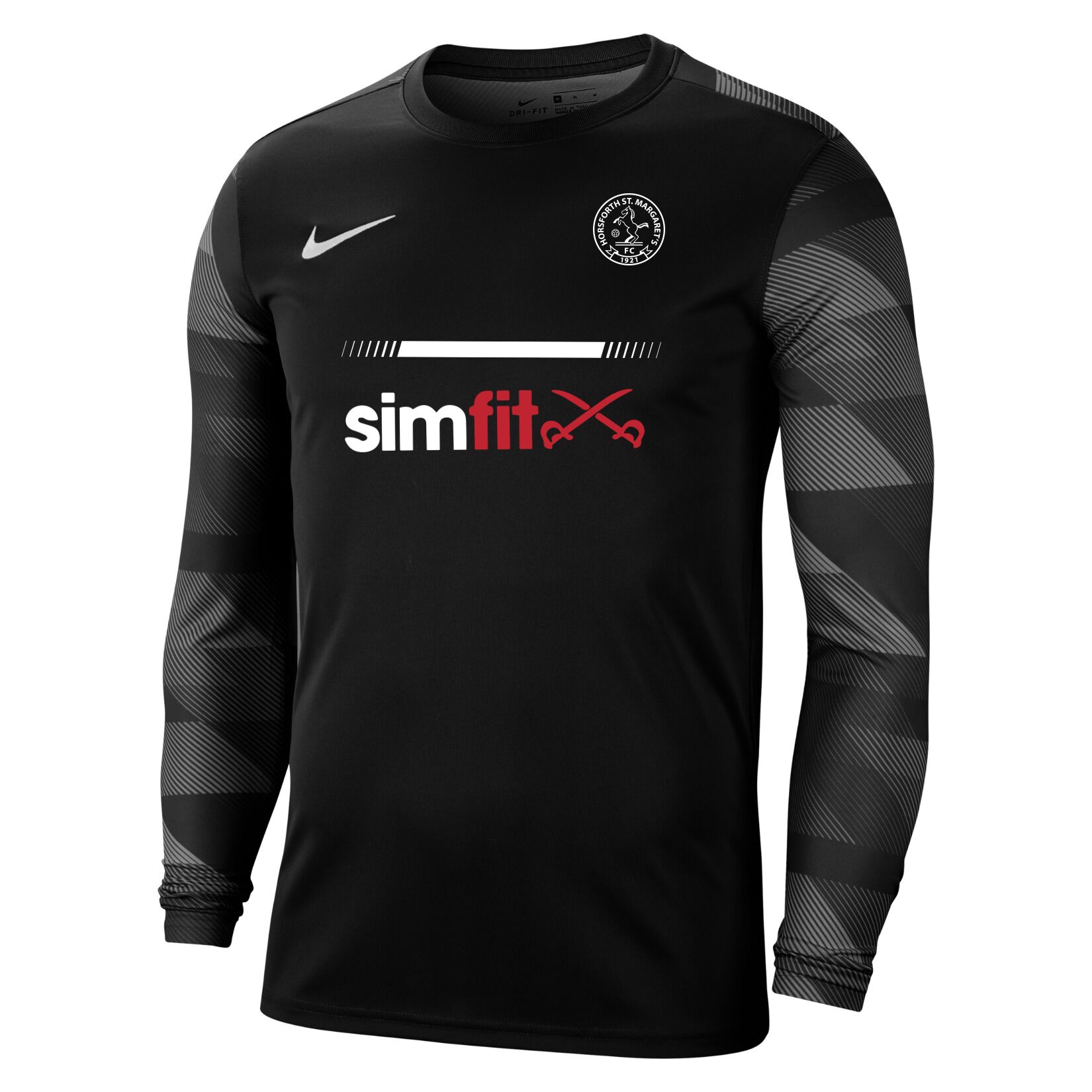 Nike Park IV Goalkeeper Dri-FIT Jersey - Black/White/White
