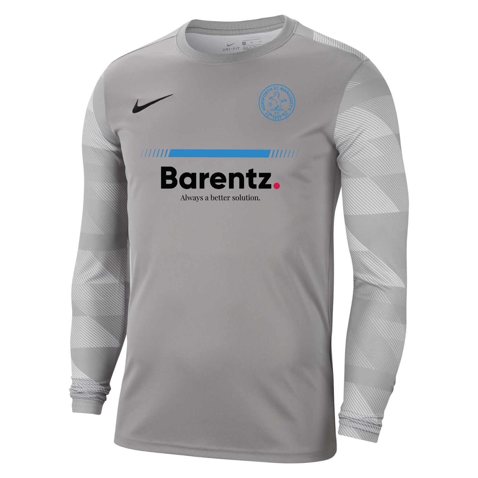Nike Park IV Goalkeeper Dri-FIT Jersey - Pewter Grey/White/Black