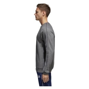 Adidas Core 18 Sweatshirt Dark Grey Heather-Black