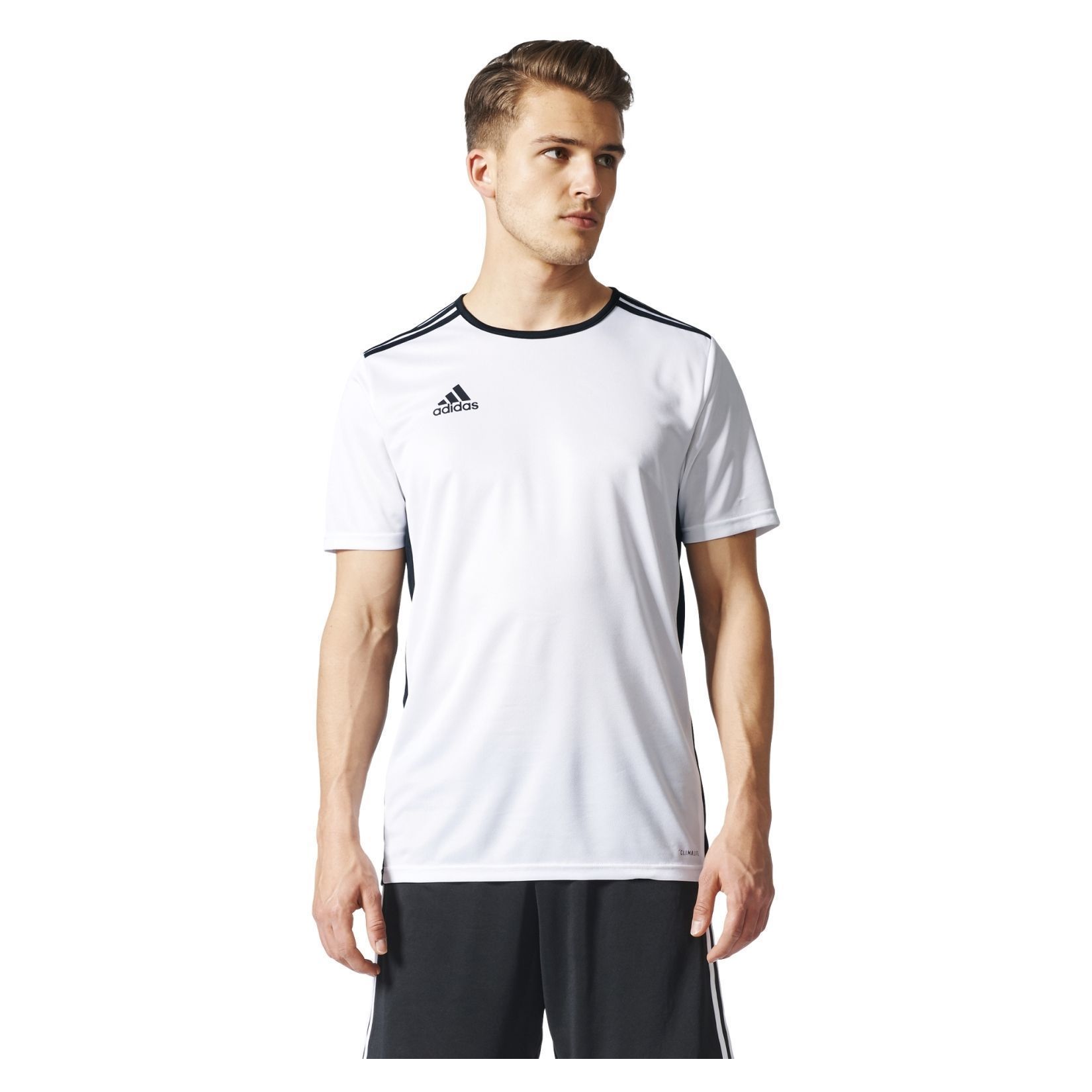 White black adidas shirt hotsell